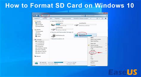 format smart card windows 10|sd card format example.